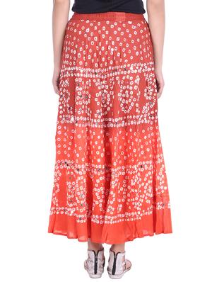 bandhani printed embellished a-line skirt - 15919192 - Standard Image - 3