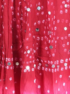 bandhani printed embellished a-line skirt - 15919195 - Standard Image - 5