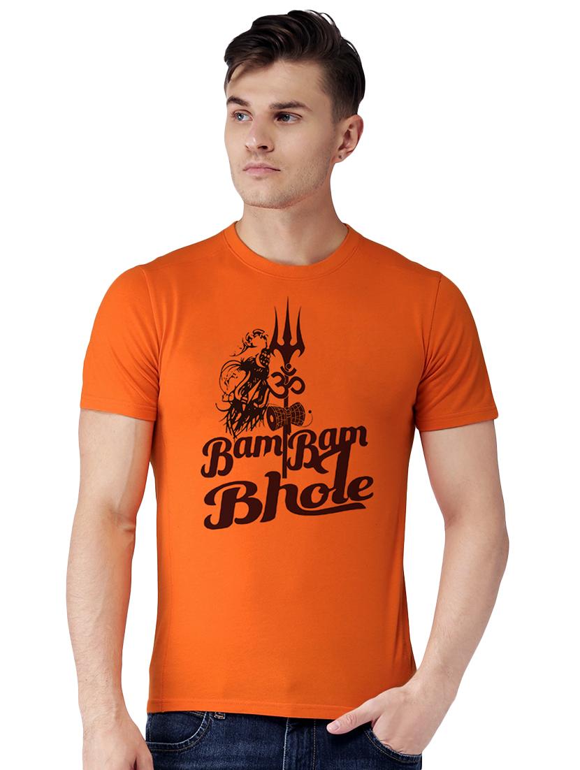 orange typographic tshirt - 15919395 - Zoom Image - 1