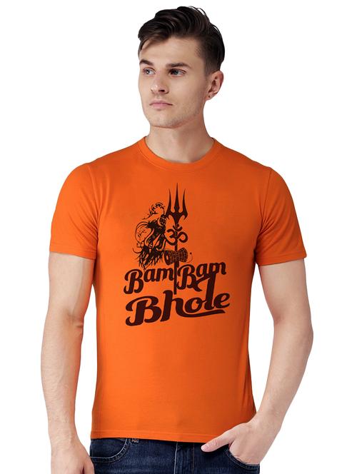 orange typographic tshirt - 15919401 - Standard Image - 1