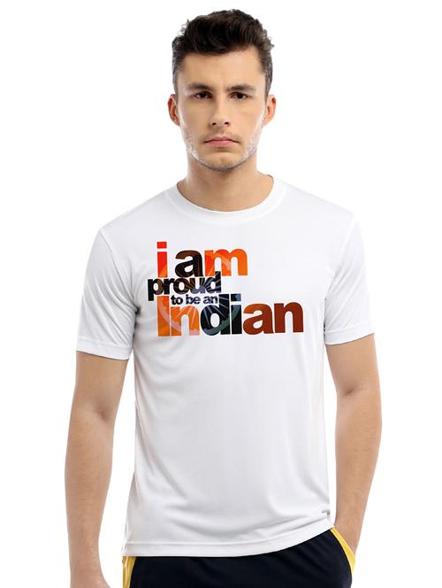 white typographic t-shirt - 15919414 - Standard Image - 1