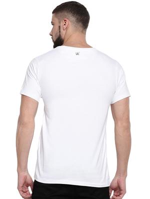 white typographic t-shirt - 15919423 - Standard Image - 3