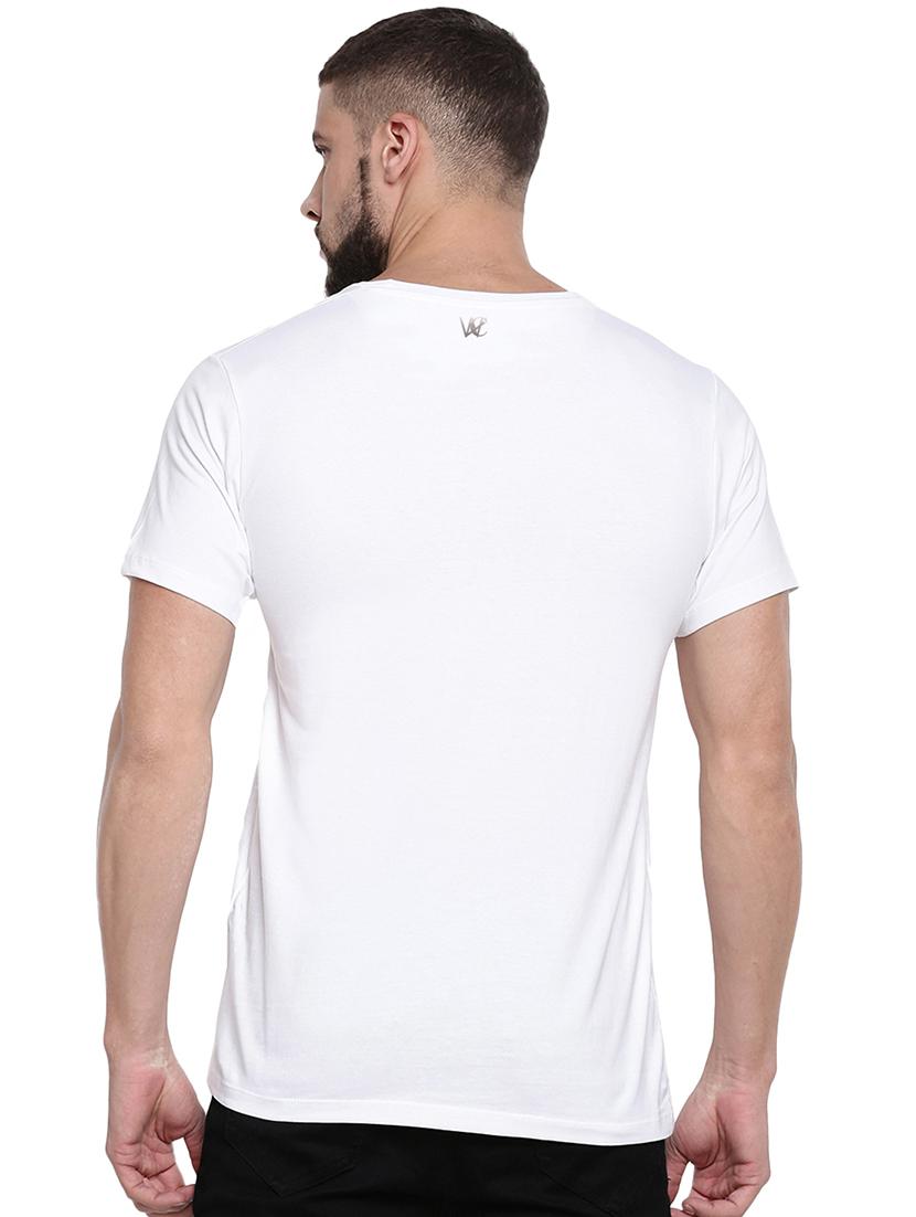 white typographic t-shirt - 15919423 - Zoom Image - 3