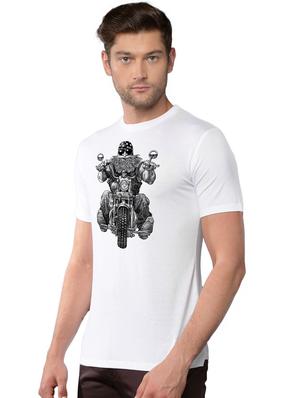 white graphic printed t-shirt - 15919425 - Standard Image - 2