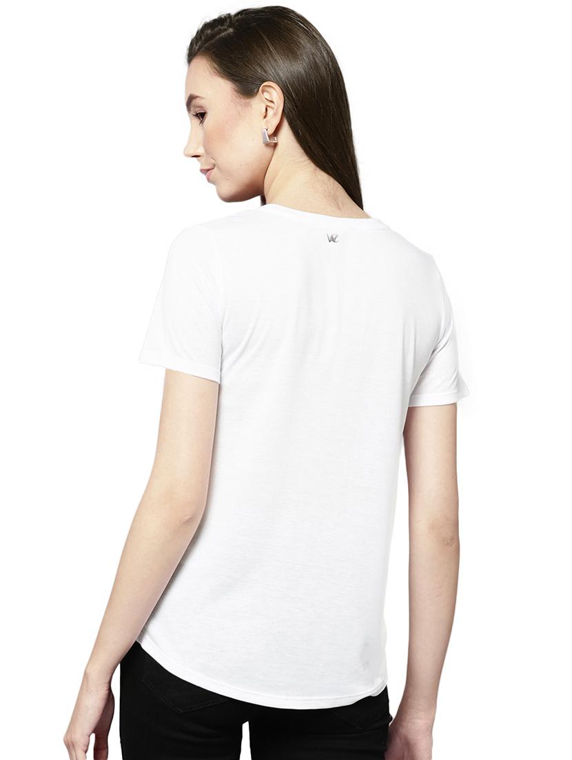 graphic print round neck tee - 15919439 - Zoom Image - 3