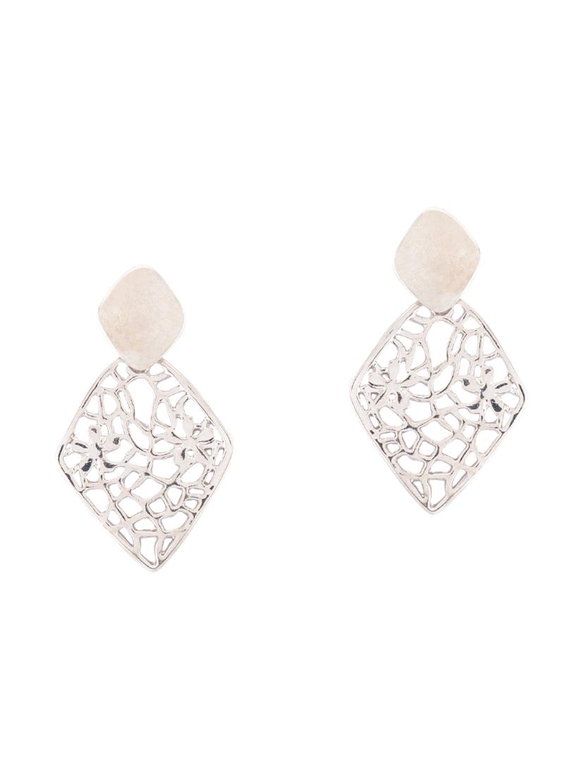 silver metal chandellier earring - 15919449 - Zoom Image - 1