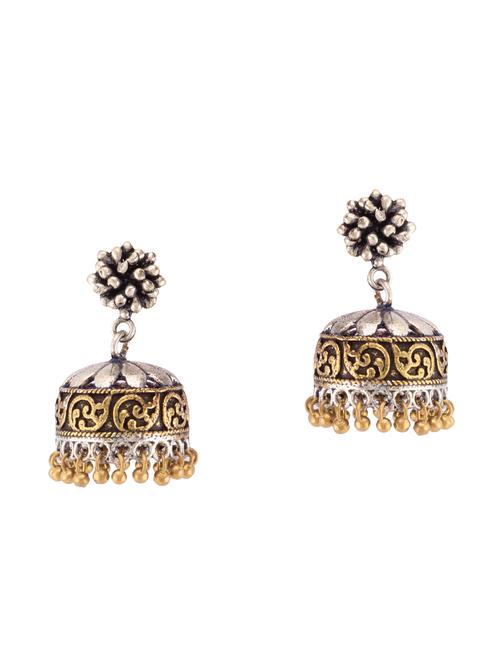 multi colored brass jhumka earring - 15919457 - Standard Image - 1