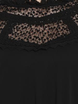 embellished lace a-line dress - 15919498 - Standard Image - 4