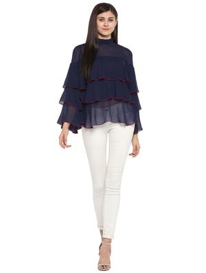 mock neck tiered top - 15919539 - Standard Image - 4