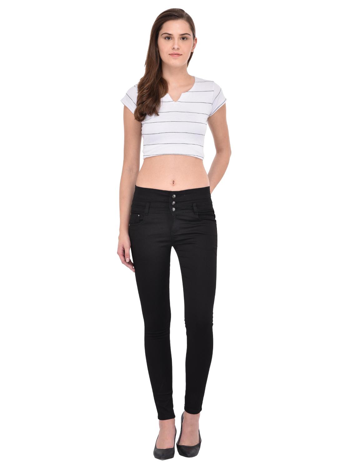button detail slim fit jeans - 15919670 - Zoom Image - 4