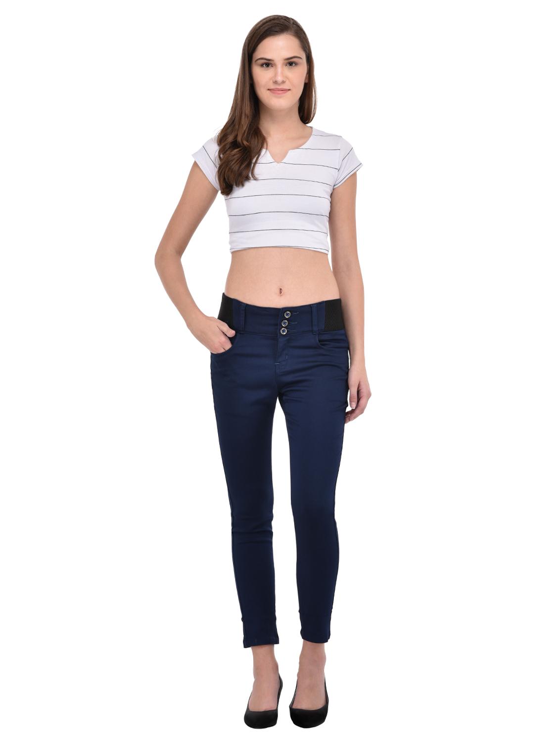 button detail slim fit jeans - 15919671 - Zoom Image - 4