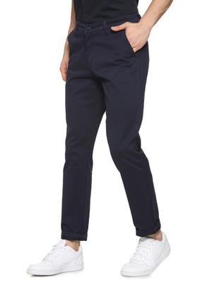 dark blue cotton chinos - 15919673 - Standard Image - 2