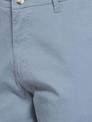 light blue cotton chinos - 15919676 - Standard Image - 3