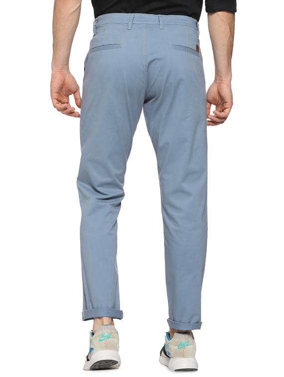 light blue cotton chinos - 15919676 - Zoom Image - 2