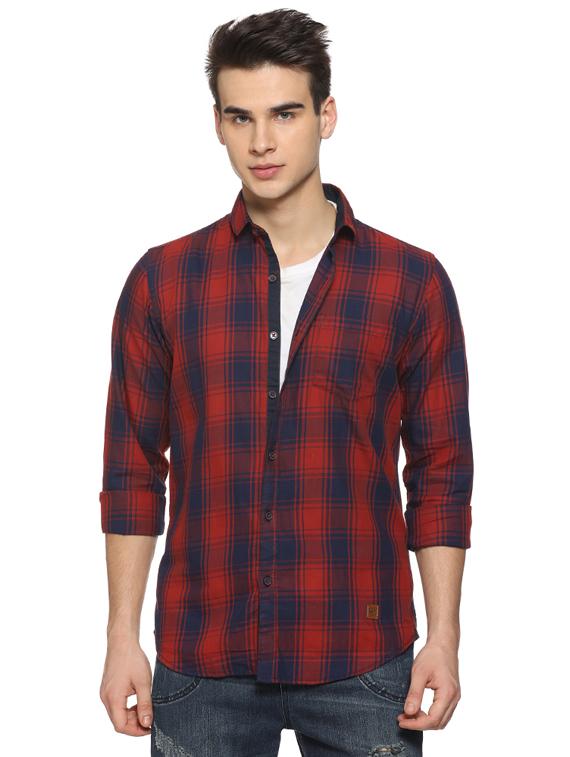 red checkered casual shirt - 15919679 - Zoom Image - 1