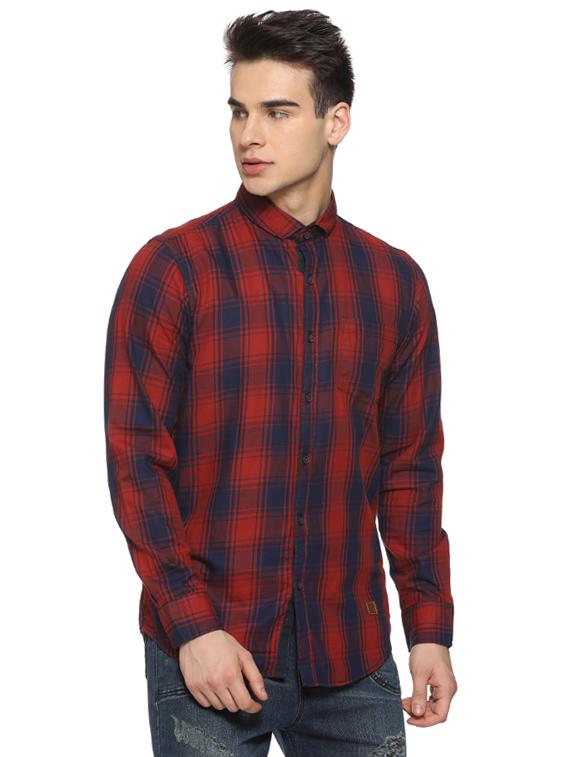 red checkered casual shirt - 15919679 - Zoom Image - 2
