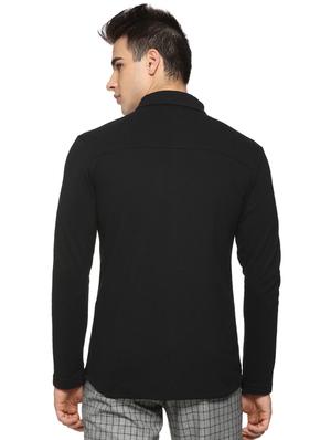 black cotton color block shirt - 15919682 - Standard Image - 3