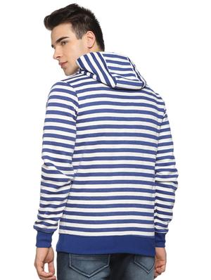 blue striped hooded sweatshirt - 15919687 - Standard Image - 3