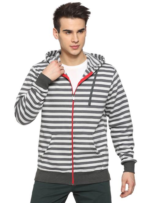 grey striped sweatshirt - 15919688 - Standard Image - 1
