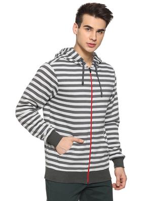 grey striped sweatshirt - 15919688 - Standard Image - 2