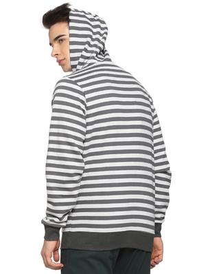 grey striped sweatshirt - 15919688 - Standard Image - 3