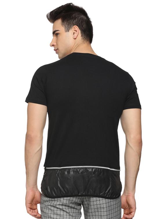 black cut & sew t-shirt - 15919690 - Zoom Image - 3
