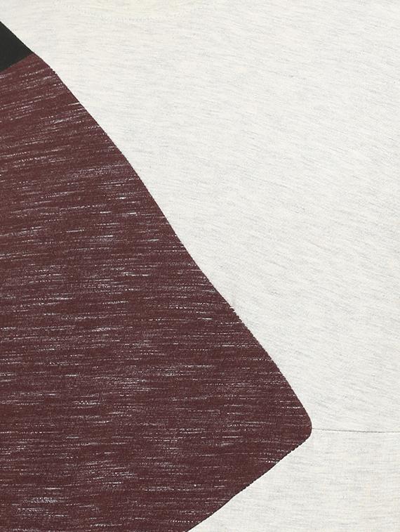 beige cotton color block tshirt - 15919692 - Zoom Image - 4