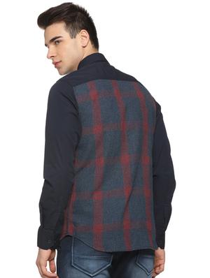 blue checkered casual shirt - 15919695 - Standard Image - 3