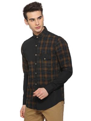 black checkered casual shirt - 15919699 - Standard Image - 2