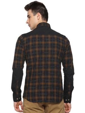 black checkered casual shirt - 15919699 - Standard Image - 3
