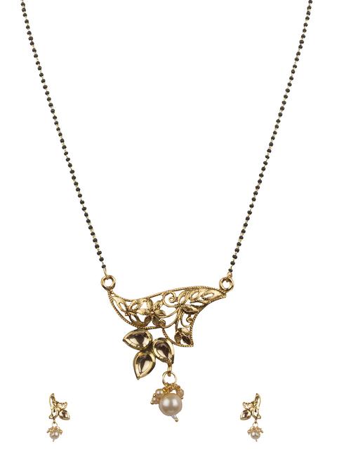 gold beads mangalsutra - 15919908 - Standard Image - 1