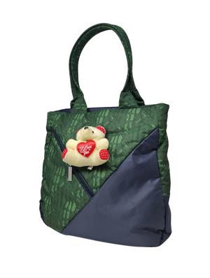 green leatherette (pu) regular handbag - 15920020 - Standard Image - 6