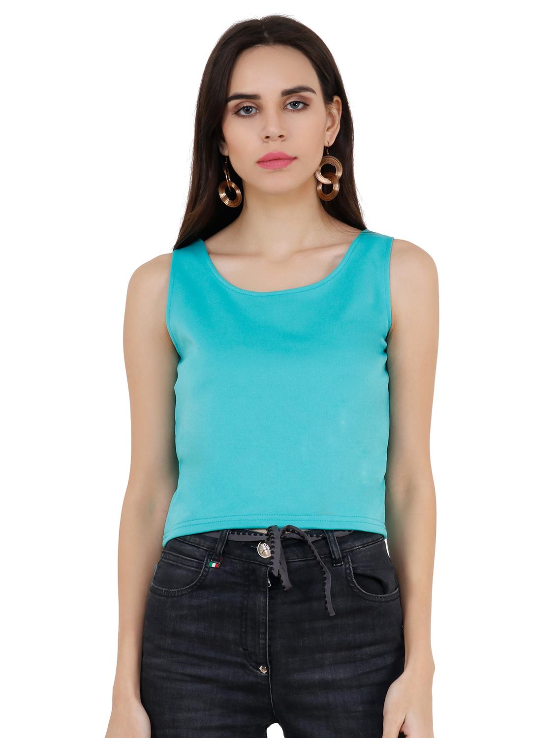Scoop neck sleeveless tee - 15920641 - Zoom Image - 1