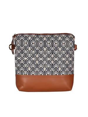 brown printed sling bag - 15920744 -  Standard Image - 1