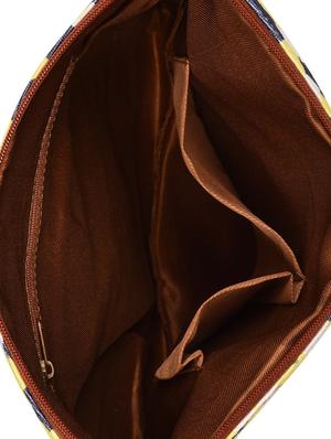 yellow canvas printed sling bag - 15920745 - Standard Image - 3