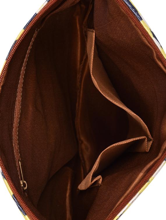yellow canvas printed sling bag - 15920745 - Zoom Image - 3