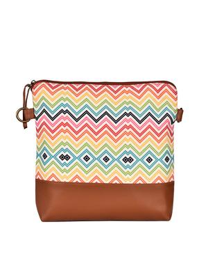 multi colored canvas printed sling bag - 15920748 - Standard Image - 2