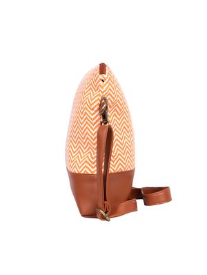 orange canvas printed sling bag - 15920754 - Standard Image - 4