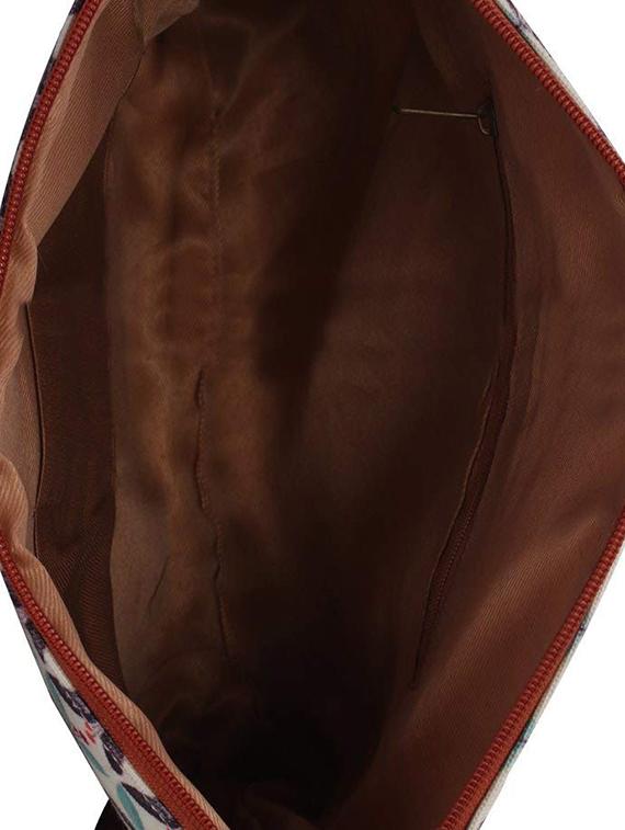 white canvas printed sling bag - 15920756 - Zoom Image - 3