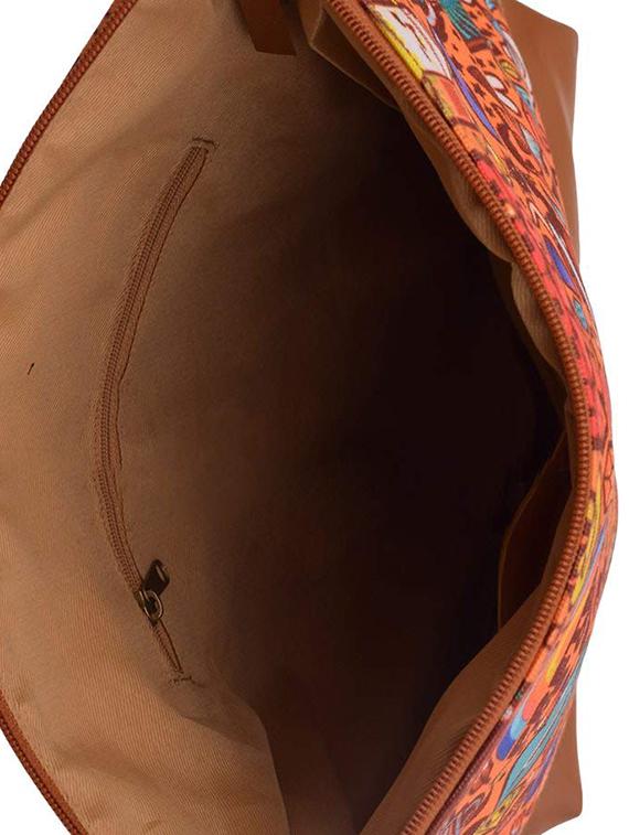 multi colored canvas printed sling bag - 15920762 - Zoom Image - 3