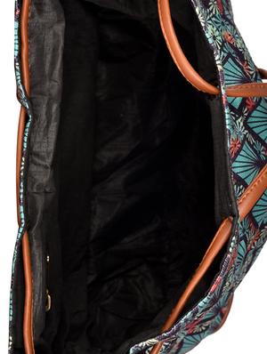 green canvas printed sling bag - 15920767 - Standard Image - 3