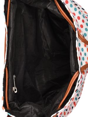 white canvas printed sling bag - 15920768 - Standard Image - 3