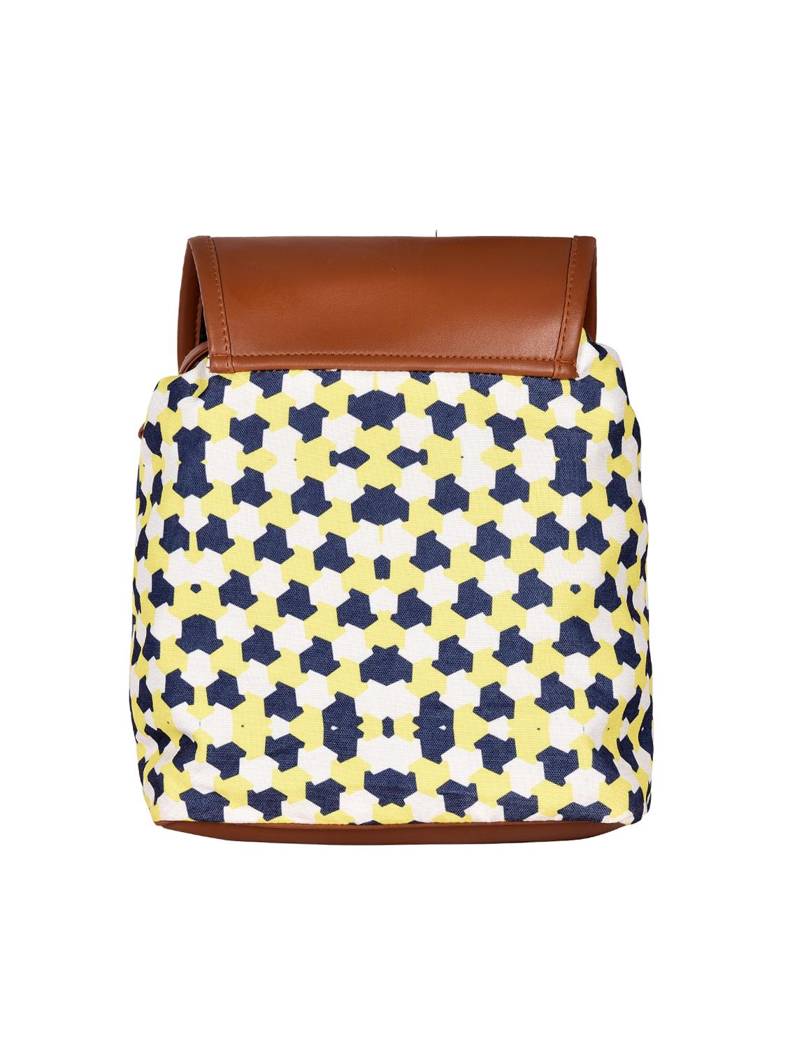 yellow canvas printed sling bag - 15920769 - Zoom Image - 2