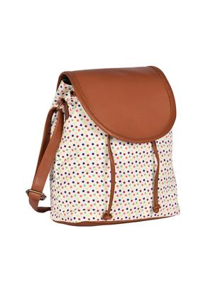 white canvas printed sling bag - 15920770 - Standard Image - 4