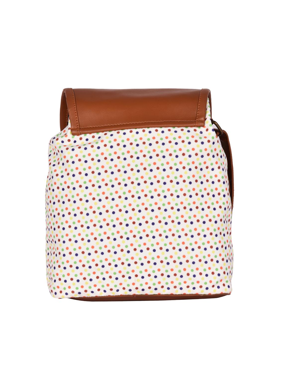 white canvas printed sling bag - 15920770 - Zoom Image - 2