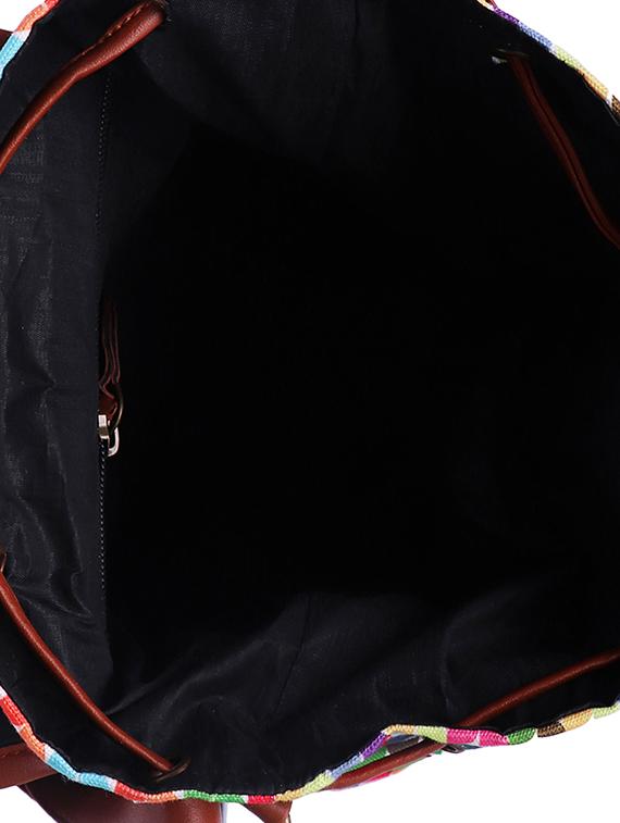 multi colored canvas printed sling bag - 15920777 - Zoom Image - 3