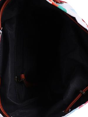 white canvas printed sling bag - 15920780 - Standard Image - 3