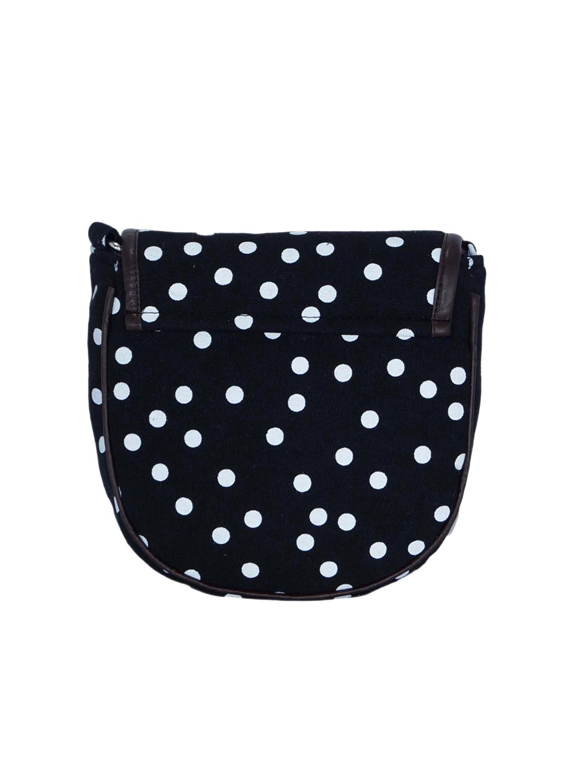 black canvas printed sling bag - 15920788 - Zoom Image - 2