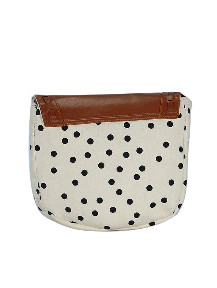 white canvas printed sling bag - 15920790 - Zoom Image - 2