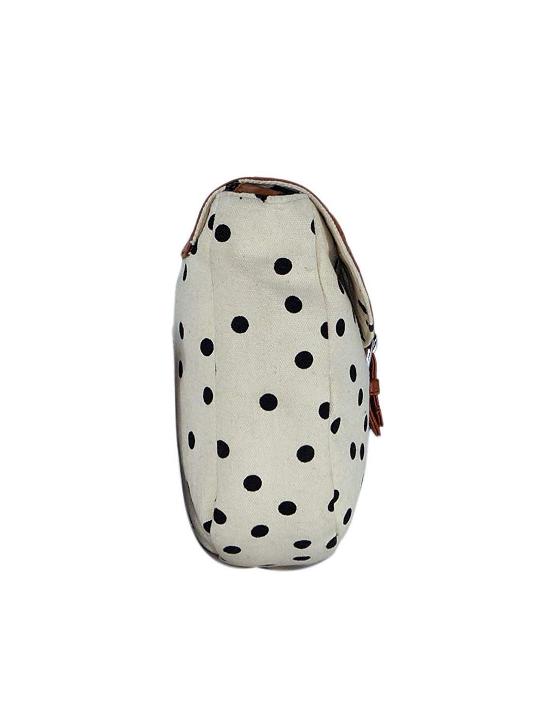 white canvas printed sling bag - 15920790 - Zoom Image - 4